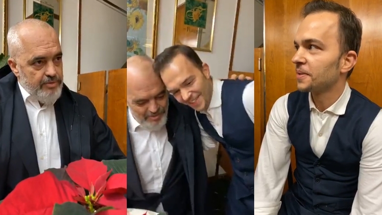 (VIDEO) Kërkon kafe në lokal, Rama ndeshet me kamarierin shqiptar në Itali, i hedh krahun në qafë