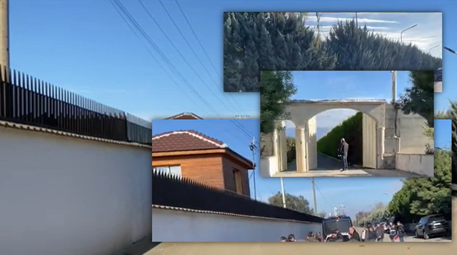 ME VD+FOTOT/ Dera e shtëpisë së Ervis Martinaj e rrethuar me tela me gjemba, jashtë kishte dhe një kullë vrojtimi