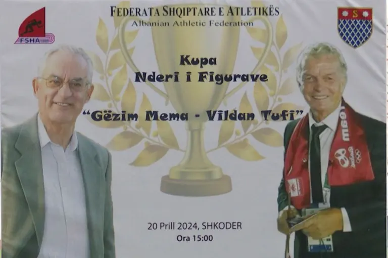 Kupa “Gëzim Mema – Vildan Tufi”, përkujtohen dy figurat e shquara të atletikës shkodrane