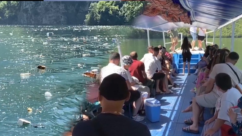 Ndotje masive në liqenin e Komanit, asnjë masë e marrë! Vizitorët: Pamja fantastike, mbeturinat po krijojnë imazh të keq (VIDEO)