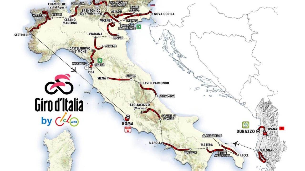 ‘Giro D’Italia’ në Shqipëri/ Zbardhet intinerari: Ja qytetet ku do zhvillohet